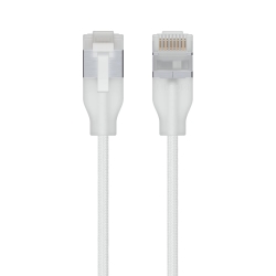 Ubiquiti UniFi Premium Patch Cable, 3M, White,Ultra-Thin Braided Patch Cable, Designed Optimized 10 GbE Networking UACC-Cable-Patch-EL-C6A-3M-W