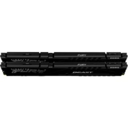 Kingston Fury Beast RAM Module For Computer - 64 Gb (2 X 32GB) - DDR5-6000/Pc5-48000 DDR5 Sdram - 6000 MHz Dual-rank Memory - CL36 - 1.35 V - Non-ECC - Unbuffered - 288-pin - Dimm KF560C36BBEK2-64