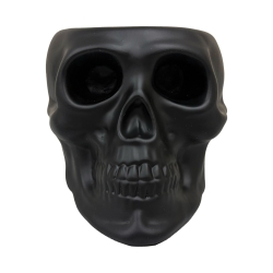 Urban Attitude Skull Statue - Matte Black UA-UT260603BLK