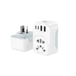 Usp Australian Inbound Travel Adapter 2 USB-A + 2 USB-C + Ac Socket, Portable Device, 4 Universal Sockets, Saa Certification, 5 Years Warranty 6976552044400