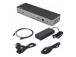 Startech T/Bolt3 Dock, Dual 4KDISPLAY, HDMI(2), DP(2), USB-C, USB(5), RJ45, 96W, 3YRS TB3CDK2DH