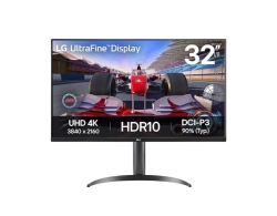 LG 31.5" UltraFine 4K Hdr 60Hz Monitor, 3840x2160, HDR10, Dci-P3 90%, MaxxAudio® Speaker, Dynamic Action Sync Adj. Stand Tilt/Height/Pivot 32UR550K-B