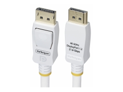 Startech.Com 6FT (1.8M) White Vesa Certified Displayport 1.2 Cable, 4K 60HZ, 21.6GBPS, Lat DP12-CABLE-6FTW