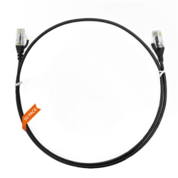 0.5m CAT6 Ultra Thin Lszh Ethernet Network Cable | 50 Pack Black 004.004.2002.50PACK
