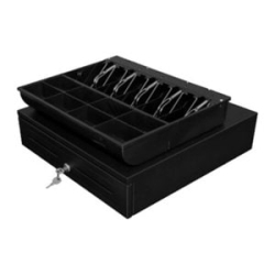 Ec-410 V2 Cash Drawer/Black/ 5 Note & 8 Coin Cups/410 Mm (w) X 415 Mm (d) X 100 Mm (h) URP-CD410-B015