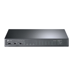 Tp-Link 8-Port Unmanaged Switch, POE+(8), GbE(2) , SFP(1), 124W, Metal Case, 5YR TL-SL1311MP