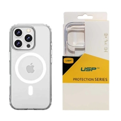 Usp Apple IPhone 17 Pro (6.3") Clear Rock Shockproof Case With MagSafe - Ultra-thin, Lightweight, Non-slip, Crystal Clear, 5 Years Warranty 6976552044196