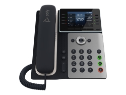 HP Poly Edge E350 Ip Phone W/Handset,3.5" Colour SCREEN,8 Lines Key, Bluetooth/WIFI 82M89AA