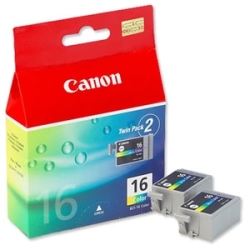 Canon Bci-16Cl Original Inkjet Ink Cartridge - Colour - 2 Pack - 80 Pages BCI16C
