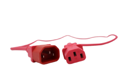 Iec C13 To C14 Power Cable Red 3M 011.180.1230