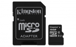 Kingston Sdcs-16gb Microsdhc Canvas Select 80r With Sd Adapter Ffckin16gsdcs