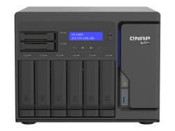 Qnap 6+2 Bay Nas (No Disk) Xeon Qc 2.6GHz, 16GB, 2.5GbE(4), PCIe(2), 3YR Wty TS-H886-D1622-16G