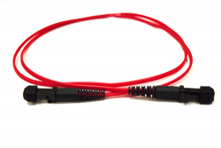 4C 1M Multimode Fibre Optic Duplex Lszh Patch Lead : 2Mm Oversleeving | Red (FL.OM1MTRJMTRJ1MR)