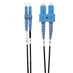 4Cabling 1.5M Lc-Sc Os1/ Os2 Singlemode Fibre Optic Cable: Black (Fl.Os2Lcsc1.5Mbl)