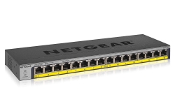 Netgear 16-port Poe/ Poe+ Gigabit Ethernet Unmanaged Switch With 76w Poe Budget Rack-mount Or Wall-mount