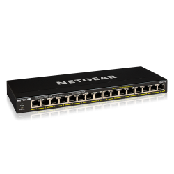 Netgear Soho 16-Port Poe+ Gigabit Unmanaged Switch (183W Poe Budget) Gs316Pp-100Ajs