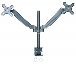 Speed Gas Spring 13" - 27" Dual Monitor Arm Up To 10Kg Per Each Vesa 100X100 Life Wty Mnt-Speed-Gs351/D