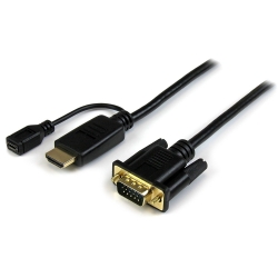 Startech 3ft Hdmi To Vga Active Converter Cablehdmi To Vga Adapter With Intergrated 3 Foot Cablehdmi