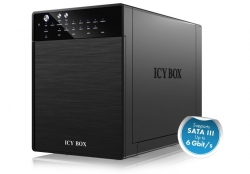 Icy Box Ib-Rd3640Su3 External 4 Bay Raid System For 3.5" Sata I/ Ii/ Iii Hard Disks With Usb