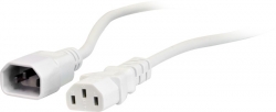 4cabling Iec Extension Cord 5m M-f: White K10-5mtw