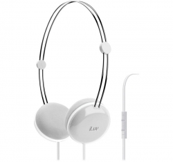 Iluv Sweet Cotton High-fidelity Stereo Headphones With Speakez Remote For Ipad / Iphone / Ipod White Ihp613wht