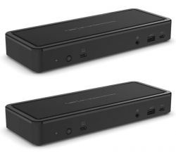 Belkin Triple 4K Display 14-Port USB-C Docking Station INC003AUBK 2-Pack, 65W PD, Windows & Chromebook, TAA Compliant