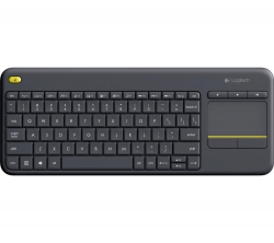 Logitech 920-007165: Logitech K400 Plus Touch Wireless Keyboard - Black Logkeyk400bk