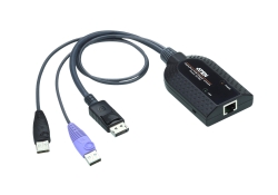 Aten Kvm Cable Adapter With RJ45 To DisplayPort (w/ Audio Signal) & USB To Suit Km And Kn Series KA7189-AX