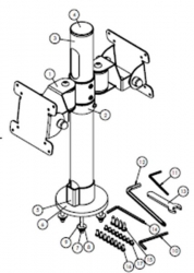 Atdec Pos B2b Mount - 400mm Apas-hb2b-p400