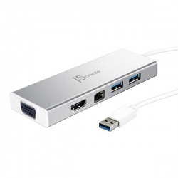 J5create Jud380 Usb 3.0 Mini Dock (adapter Includes Hdmi &amp; Vga Output Usb 3.1 Type-a Port X 2