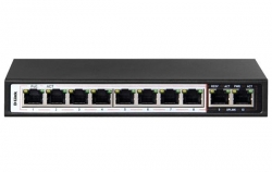 D-Link Des-F1010P-E 10-Port 10/ 100Mbps Poe Switch With 8 Long Reach Poe Ports And 2 Uplink Ports. Poe Budget 96W. Des-F1010P-E