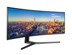 SAMSUNG 49in CURVED LC49J890DKEXXY VA 350 NIT 3840 X 1080 4 (GTG) MS 144HZ USC-C DP HDMI KVM-SWITCH