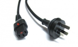 4cabling 3m Lockable Iec C13 - Australian 3-pin Plug Iec406-3