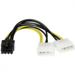 Startech 6 Lp4 To 8 Pin Pcie Power Cable Adapter Lp4pciex8adp