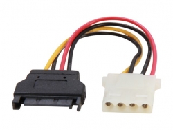 Startech 6in Sata To Lp4 Power Cable Adapter F/ M Lp4satafm6in