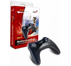 Genius Maxfire Grandias Usb Game Pad, 8-way D-pad, 8 Action Buttons/ 4 Side Buttons, Turbo Function