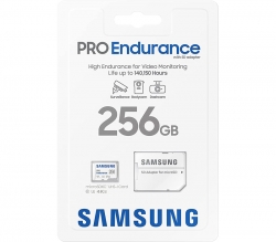 Samsung Pro Endurance 256GB Micro SDXC With Adapter, U3 V30 Class 10, 100MB/s Read MB-MJ256KA