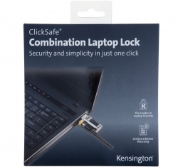 Kensington Clicksafe Combination Laptop Lock, The 1-step Security Solution 64697