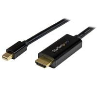 Startech Mini Displayport To Hdmi Converter Cable - 6 Ft (2m) - Mdp To Hdmi Adapter With Built-in