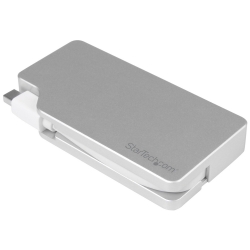 Startech Aluminum Travel A/v Adapter: 3-in-1 Mini Displayport To Vga Dvi Or Hdmi - 4k Mdpvgdvhd4k