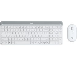 Logitech SLIM WIRELESS KEYBOARD AND MOUSE COMBO MK470 White (920-009183)
