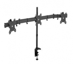 Visionmount Mp330c - Deskclamp Three Lcd Monitor Support Up To 27", Tilt -15/+15, Rotate 360,