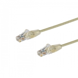 Startech 2 m CAT6 Cable - Slim CAT6 Patch Cord - Grey- Snagless RJ45 Connectors - Gigabit Ethernet Cable - 28 AWG N6PAT200CMGRS