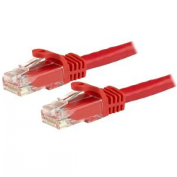 Startech 0.5m Red Cat6 Ethernet Patch Cable With Snagless Rj45 Connectors N6patc50cmrd