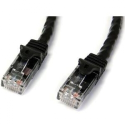 Startech 5m Black Gigabit Snagless Rj45 Utp Cat6 Patch Cable - 5 M Patch Cord - 5m Cat 6 Patch N6PATC5MBK