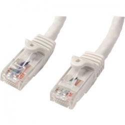 Startech 5m White Gigabit Snagless Rj45 Utp Cat6 Patch Cable - 5 M Patch Cord - Ethernet Patch