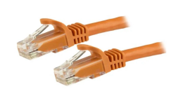 Startech Cable - Orange Cat6 Patch Cord 7.5 m CAT6 Patch Cable | Snagless | 100% Copper Wire | Orange | ETL VerifiedN6Patc750Cmor