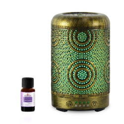 Mbeat Activiva Metal Essential Oil And Aroma Diffuser-Vintage Gold -100Ml Aca-Ad-S1