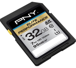 PNY Elite Performance 32GB SDHC Class 10 UHS-I, U1 up to 95 MB/Sec P-SDH32U195-GE 