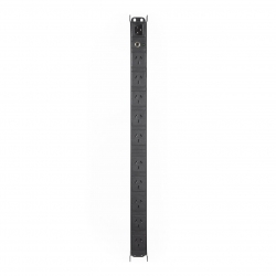 4cabling Vertical 19" 10 Way Gpo Pdu Rack Mount Power Rail Pdu.10wvgpo.10a
